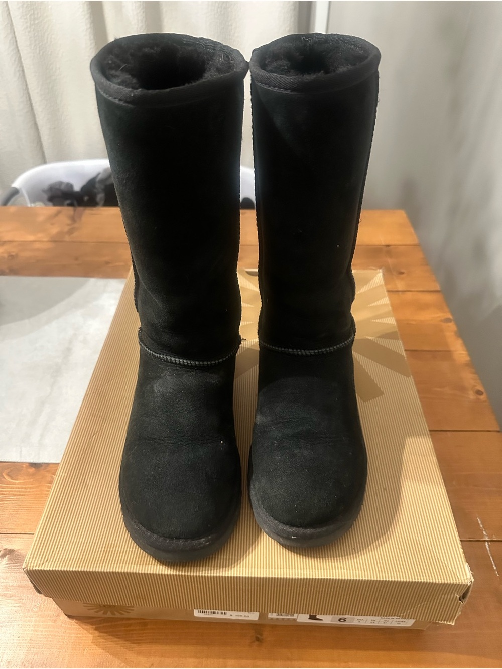 UGG Tall Shearling-Lined Winter Boots - Black